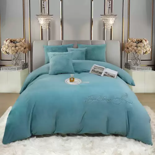 Lenjerie 2 Persoane Pat cu Elastic, 6 Piese, Cocolino Blanita Iepure cu Broderie