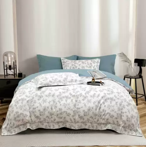 Lenjerie De Lux In Cutie Cadou, Bumbac Finet, 6 Piese - Flowers