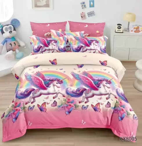 Lenjerie de Pat 1 Persoana Finet Premium cu Model Animat