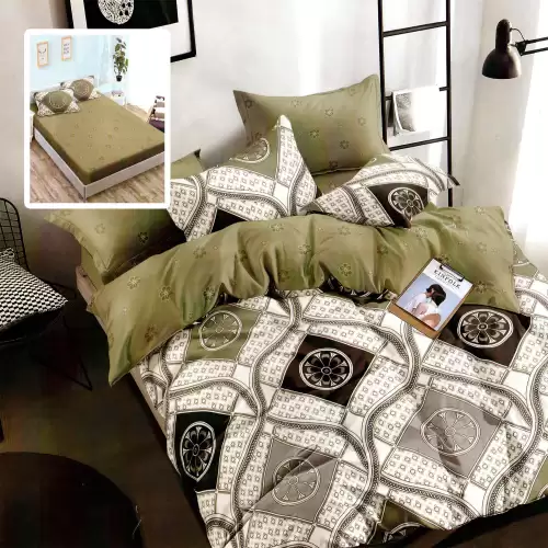 Lenjerie finet 6 piese cu husa - 160x200 si 180x200 (hf6p200)