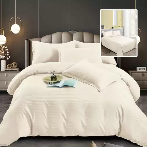 Lenjerii de pat damasc-policoton 6 piese (6dp73)