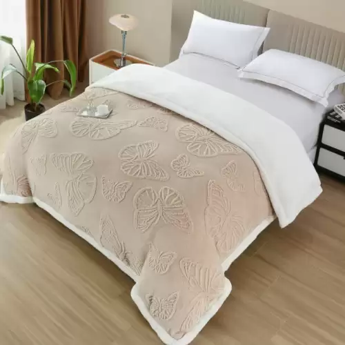 Patura Cocolino cu Fermoar si Blanita , Fluturi 3D