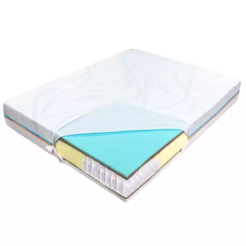 Saltea de pat cu Arcuri Pocket 180×200- Bio Cocos, Latex, Thermo Dream