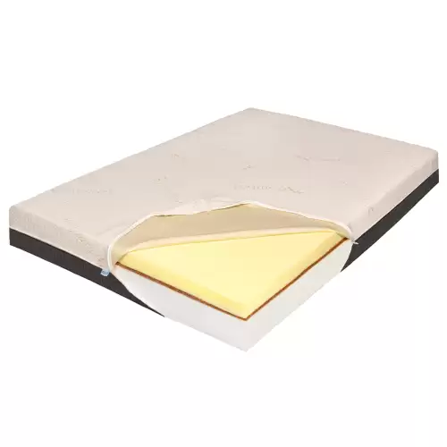 Saltea de Pat Ortopedica Memory 7 cm HD, Bio Cocos, Bio Bambus, 14+2+7, 100x200