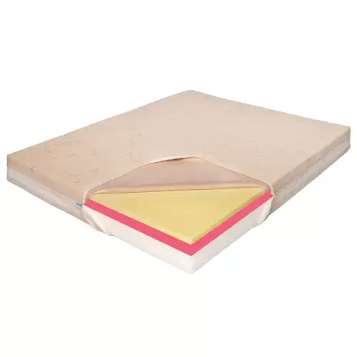 Saltea de pat Ortopedica Memory Hd 15+6+3+1, Bio Bumbac Trio Hotel Range, fara arcuri, 140x200