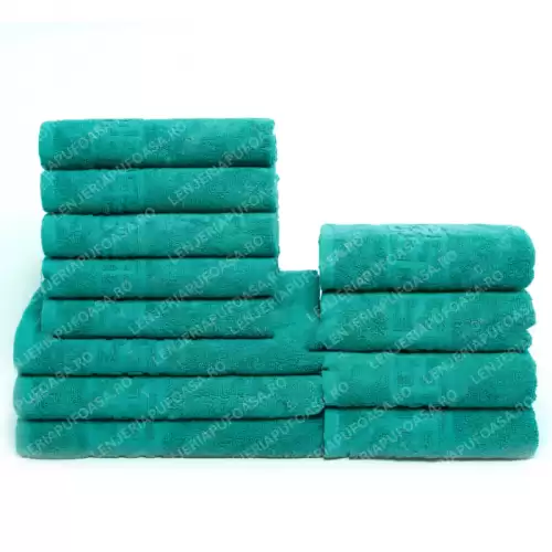 Set 12 Prosoape Maini Fata Corp, Bumbac 100%, 550g m ² - Verde