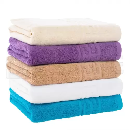 Set 5 Prosoape Baie, Bumbac 100% - Crem Mov Bej Alb Albastru