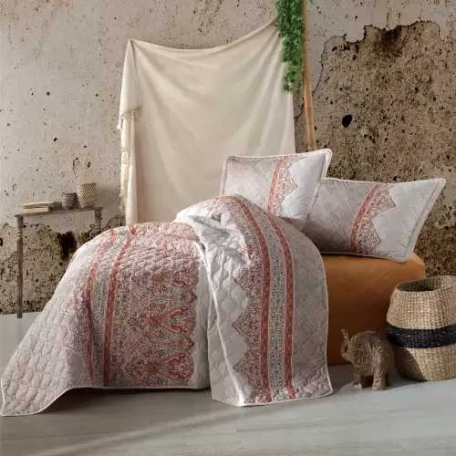 Set cuvertura de pat dublu, 3 piese, Bumbac 100%, 240x260cm, Clasy, URBAN