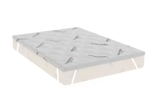 Topper HypoallergenicMed Antibacteria, 160x200x7, cu elastic, husa detasabila, lavabila si certificata Ultra-Fresh Antibacterial™