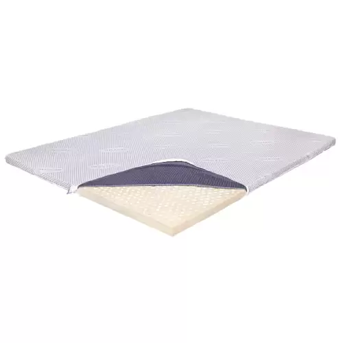 Topper Saltea Ortopedic 170x200 - Latex 5.5 cm, Husa cu Ioni de Argint