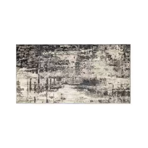 Covor Modern, Elegant, 300x400cm, gros si pufos, SHINNY V3, Negru/Gri/Alb