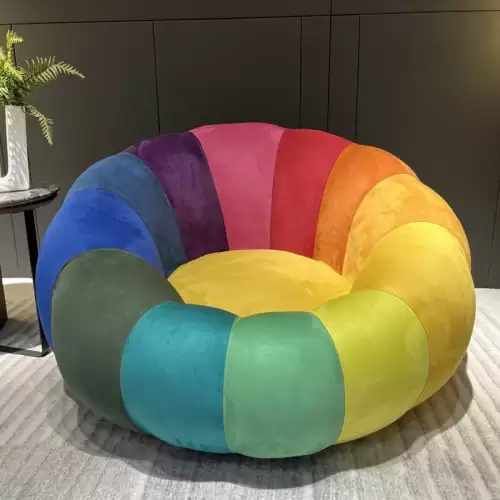 Fotoliu cu Sustinere Ergonomica Flower, Rainbow