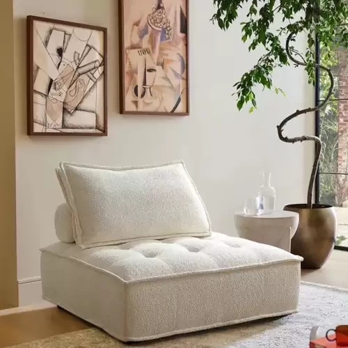 Fotoliu cu Sustinere Ergonomica Simplicity, Ivoire