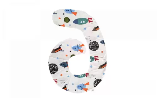 Husa aditionala pentru Perna de corp pentru dormit lateral, Rachete