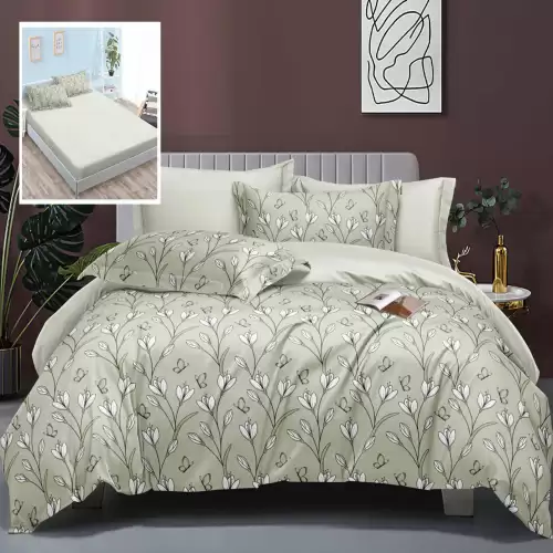 Lenjerie de pat elegance 6 piese cu husa (leh1)