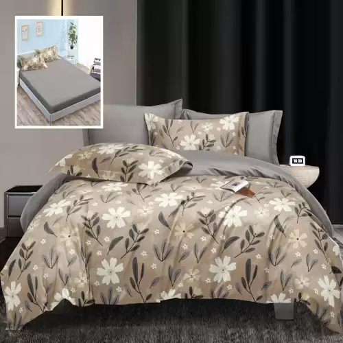 Lenjerie de pat elegance 6 piese cu husa (leh13)