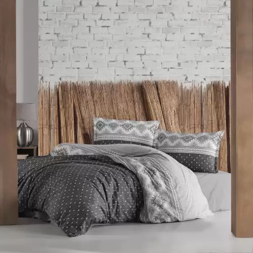 Lenjerie de pat ranforce clasy king size (astera)