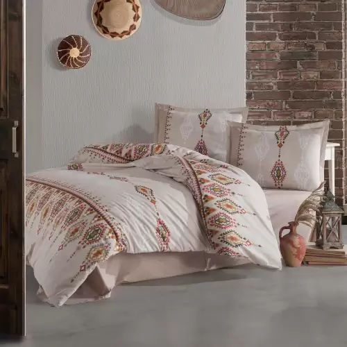 Lenjerie de pat ranforce clasy king size (ethnica)