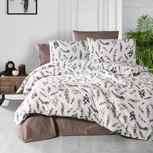 Lenjerie de pat ranforce clasy king size (rnf_14)