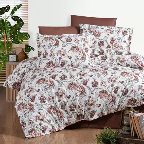 Lenjerie de pat ranforce clasy king size (rnf_23)