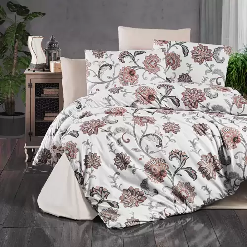 Lenjerie de pat ranforce clasy king size (rnf_28)