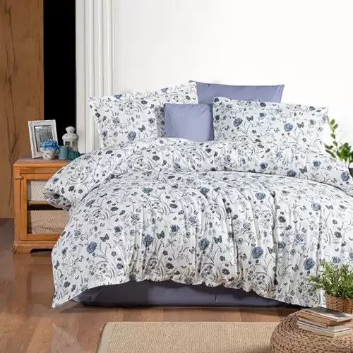 Lenjerie de pat ranforce clasy king size (rnf_46)