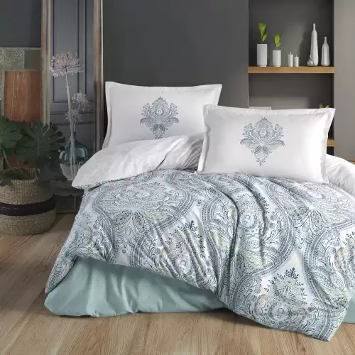 Lenjerie de pat ranforce clasy king size (ruma)