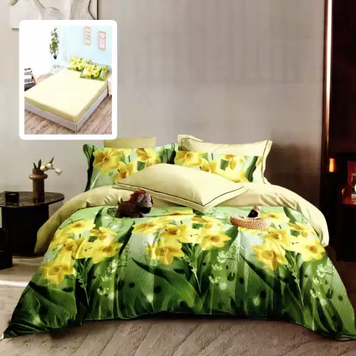 Lenjerie finet 6 piese cu husa - 160x200 si 180x200 (addison-vh)