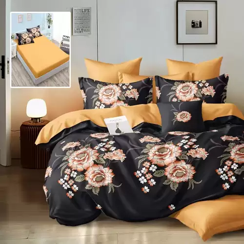 Lenjerie finet 6 piese cu husa - 160x200 si 180x200 (hf6p186)