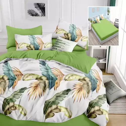 Lenjerie finet 6 piese cu husa - 160x200 si 180x200 (hf6p193)