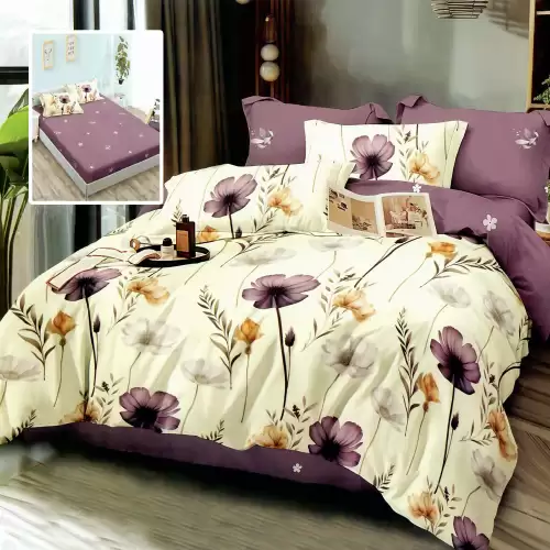 Lenjerie finet 6 piese cu husa - 160x200 si 180x200 (hf6p300)