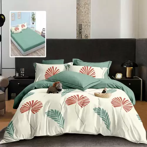 Lenjerie finet 6 piese cu husa - 160x200 si 180x200 (hf6p314)