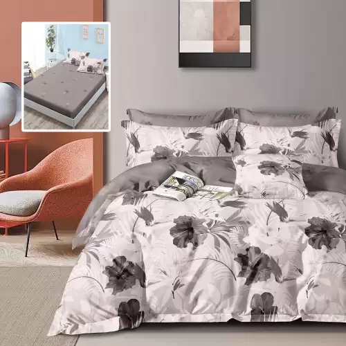 Lenjerie finet 6 piese cu husa - 160x200 si 180x200 (hf6p320)