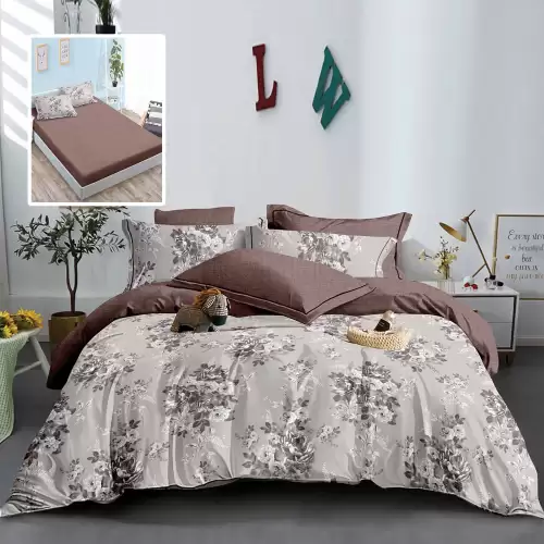 Lenjerie finet 6 piese cu husa - 160x200 si 180x200 (hf6p324)