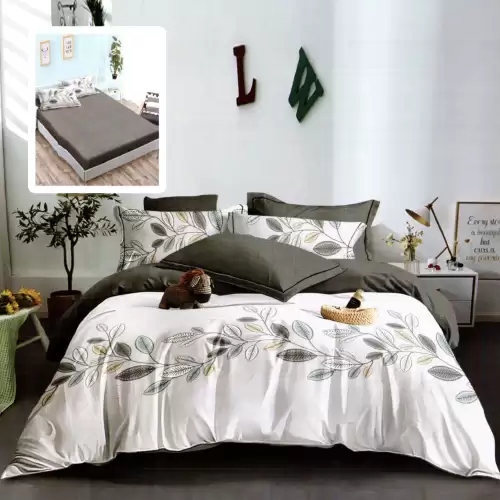 Lenjerie finet 6 piese cu husa - 160x200 si 180x200 (scarlett-vh)