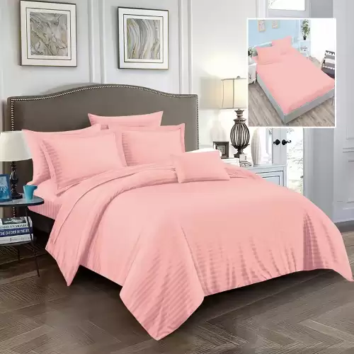 Lenjerii de pat damasc-policoton 6 piese cu husa (6dph8)