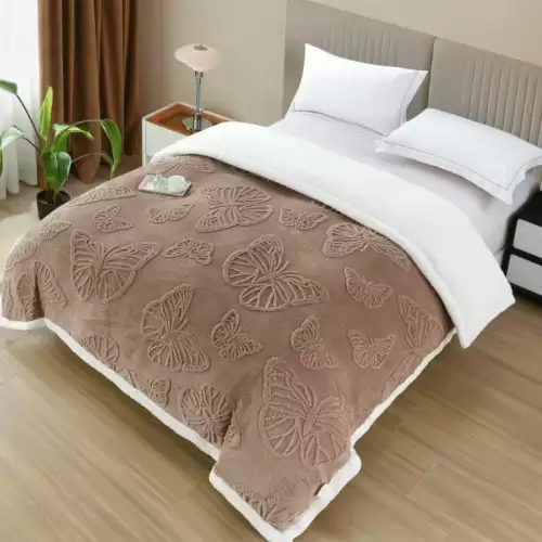 Patura Cocolino cu Fermoar si Blanita ,   Fluturi 3D