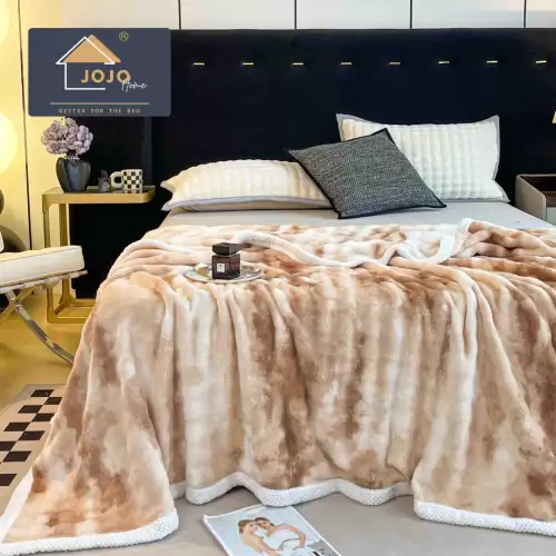 Patura CoCoLiNo, Jojo Home, 200x230cm, tip Blanita Wave, Maro degrade