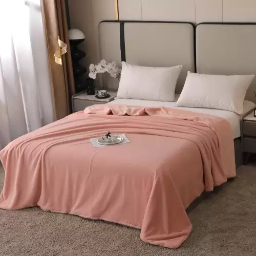 Patura Premium, 200x230cm, cu Blanita Shorthair si Cocolino, cu Fermoar, Roz – Lux, Caldura & Versatilitate!