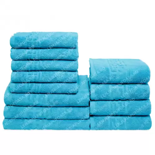 Set 12 Prosoape Maini Fata Corp, Bumbac 100%, 550g m  ² - Turcoaz