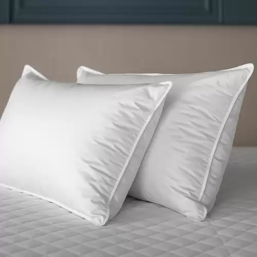 Set 2 perne premium, dreptungiulare 50x70cm, cu puf si pana de gasca