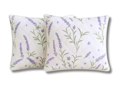 Set 2 Perne Somnart matlasate Lavanda Confort 60x60 cm