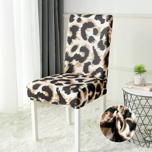 Set 6 huse universale pentru scaun, ELASTICE, Jojo Home, Multicolor, animal print