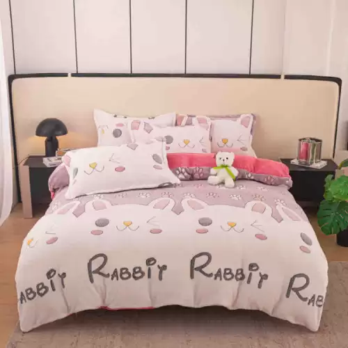 Set Lenjerie Cocolino, 4 Piese, Pat 1 Persoana - Rabbit