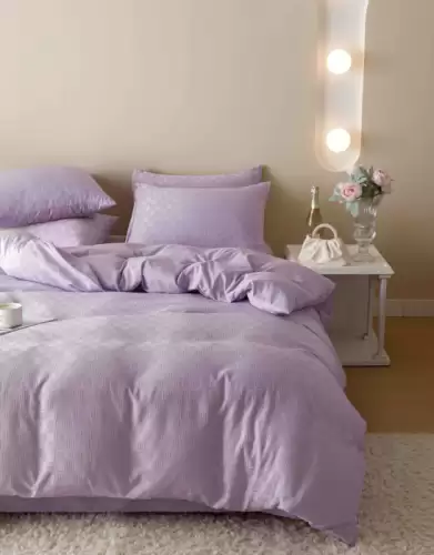 Set Lenjerie Pat Dublu 6 Piese din Jacquard Finetat, Lux si Confort