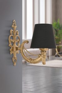 Aplica de perete, Opviq, 390FLH2341, Negru