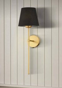Aplica de perete, Opviq, 751ARL1155, Metal, Aur/Negru