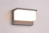 Aplica de perete pentru exterior Nestos, TRIO, 23x15 cm, 13W, 1x SMD, aluminiu, antracit