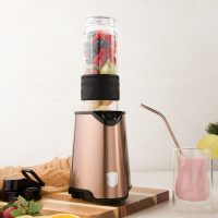 Blender pentru smoothie Berlinger Haus, Rose Gold, 300W, 570 ml, inox/plastic, roz