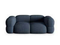 Canapea 3 locuri, Loretto, Cosmopolitan Design, 210x100x68 cm, tesatura structurata, albastru inchis
